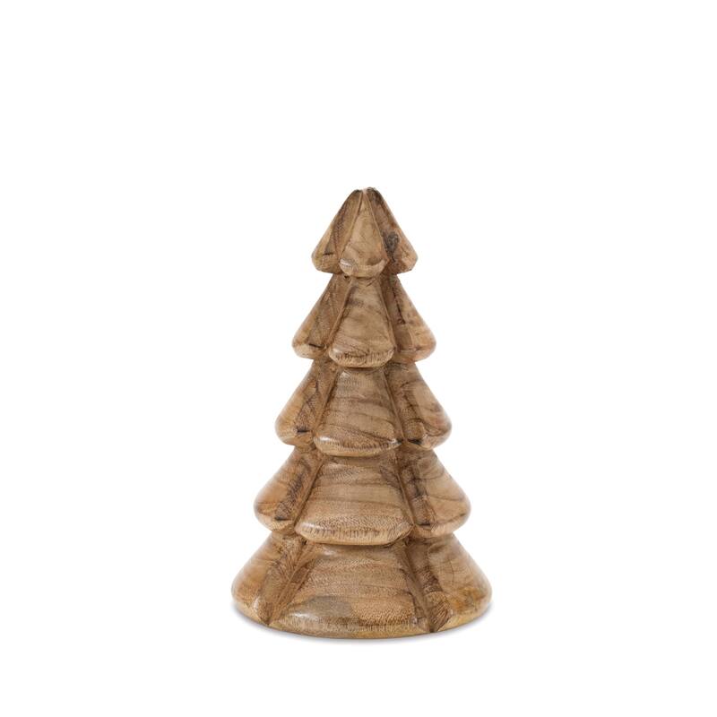 Modern Wood Pine Tree (Set of 2)