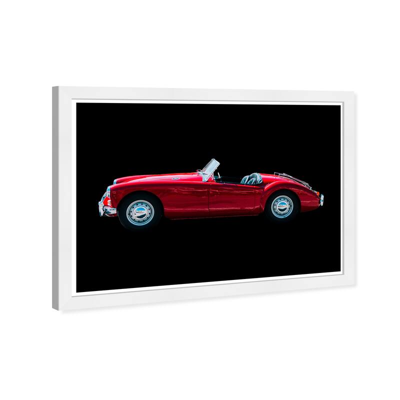 Wynwood Studio Prints Transportation Speedcar Red and Modern & Contemporary Wall Art Canvas Print