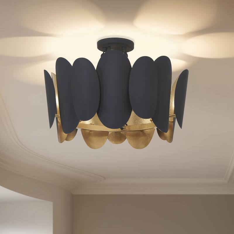 Minka Lavery 1417 Vailen 7 Light 20" Wide Semi-Flush Ceiling Fixture