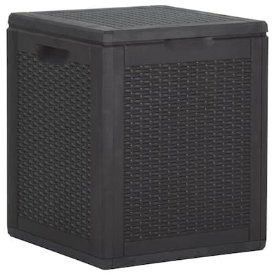 vidaXL Tool Box UV Resistant Outdoor Cushion Storage Box Tool Chest PP Rattan