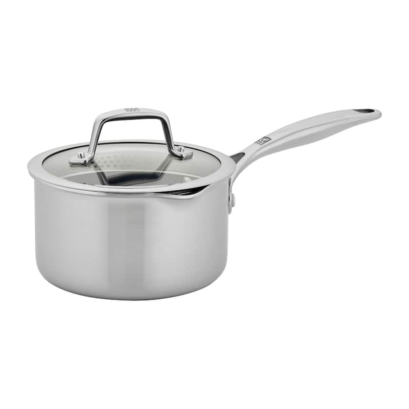 ZWILLING Energy Plus 2-qt Stainless Steel Ceramic Nonstick Tall Saucepan - Stainless Steel - 2-qt