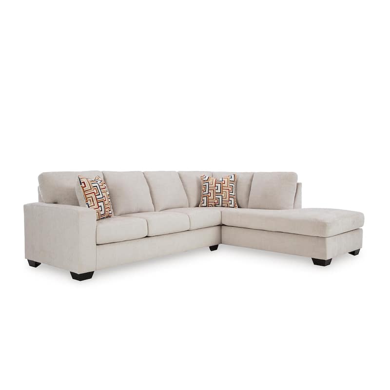 Signature Design by Ashley Aviemore 2-Piece Sectional with Chaise - 110"W x 90"D x 37"H