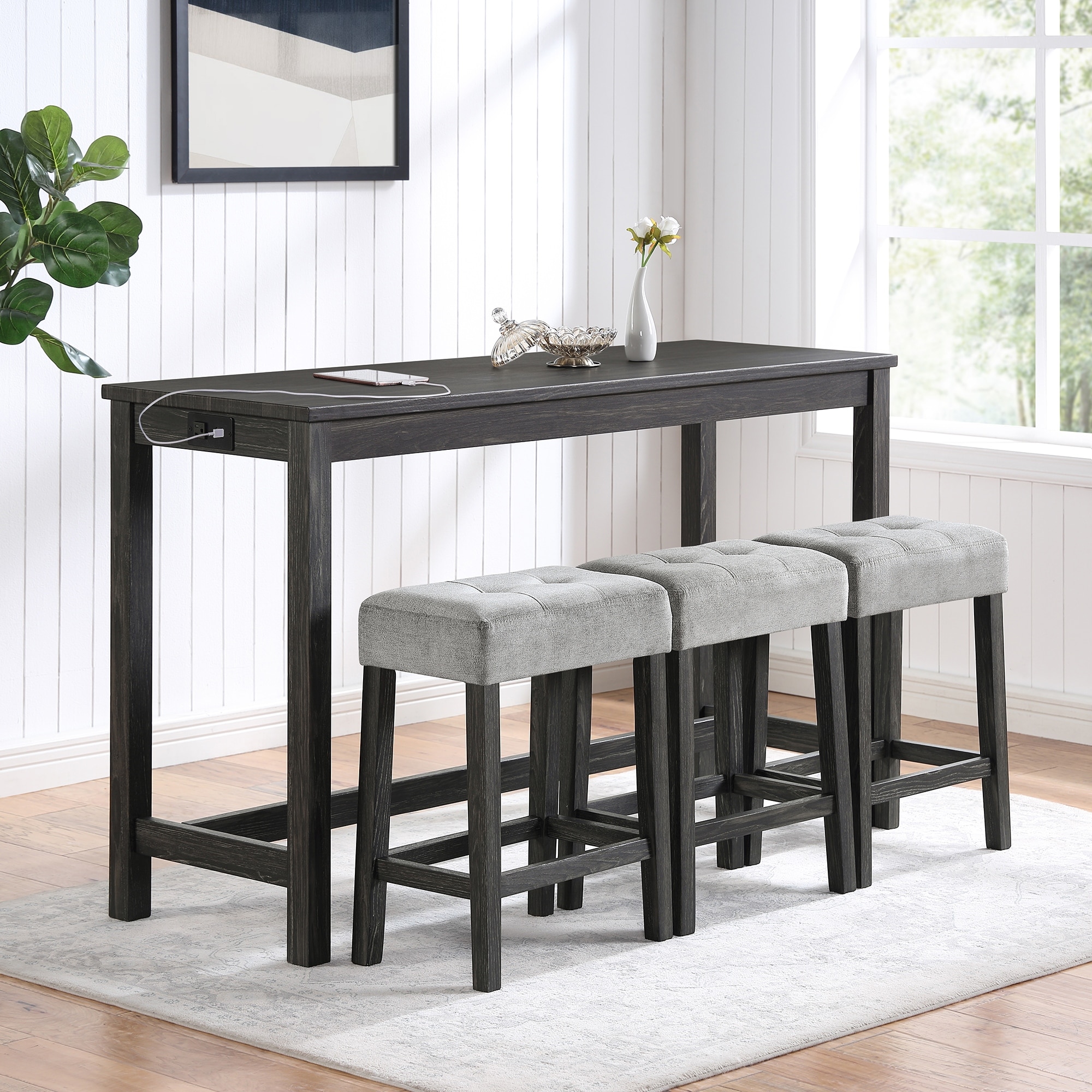 Winsted 4 piece counter store height dining set