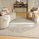 preview thumbnail 2 of 26, Nourison Harbor Indoor only High-Low Textured Area Rug 9'6" x 13'2" - Ivory/Blue