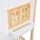 preview thumbnail 17 of 22, Artsy Twin over Twin Wood House Roof Bunk Bed with Roof, Window Box, Door, Safety Guardrails and Ladder