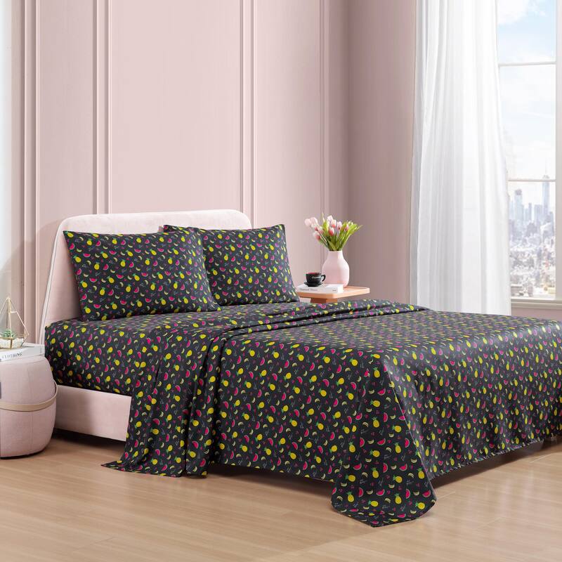 Betsey Johnson Printed Novelty Sheet Sets