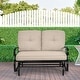 preview thumbnail 3 of 10, Costway 2-Person Outdoor Swing Glider Chair Bench Loveseat Cushioned - 47.5'' x 27'' x 33.5''