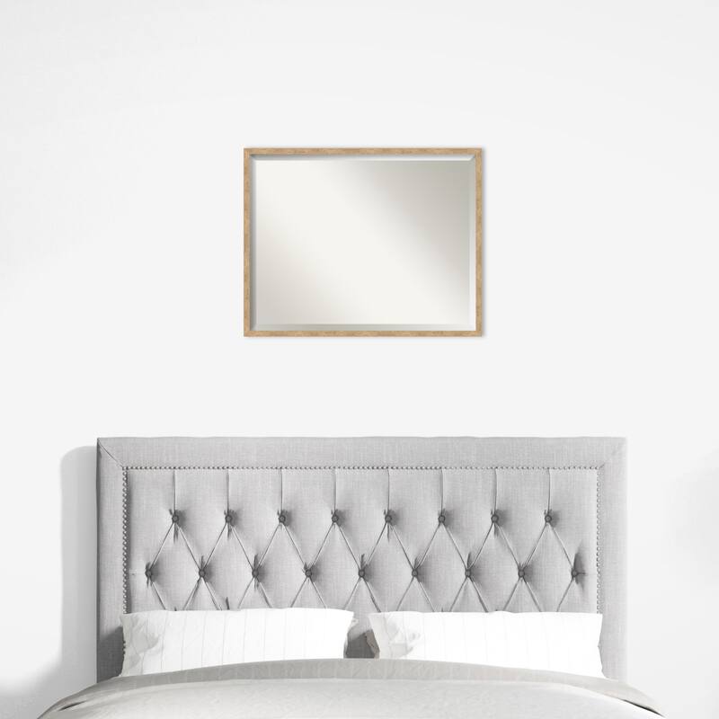 Imprint Beveled Wood Framed Wall Mirror