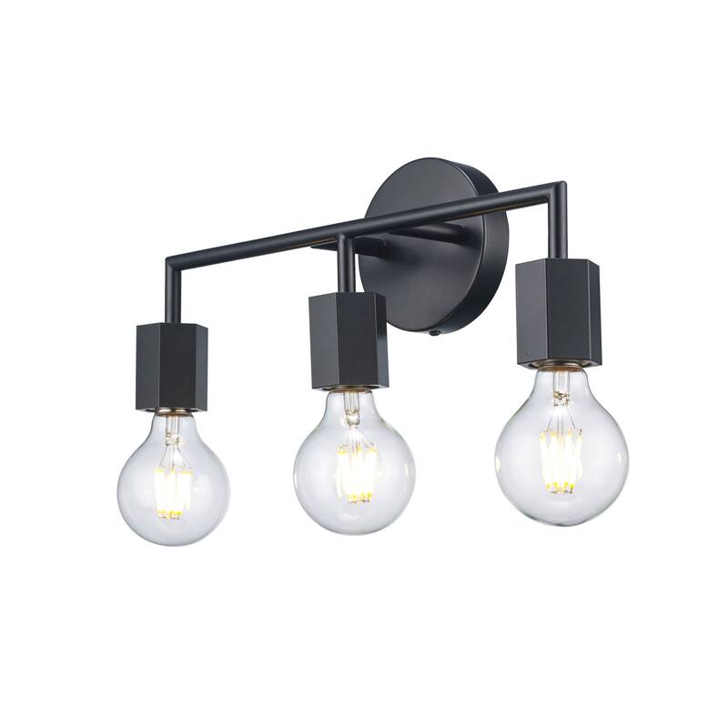 Trans Globe Lighting 3-Light Vanity-Light with Geometric Socket