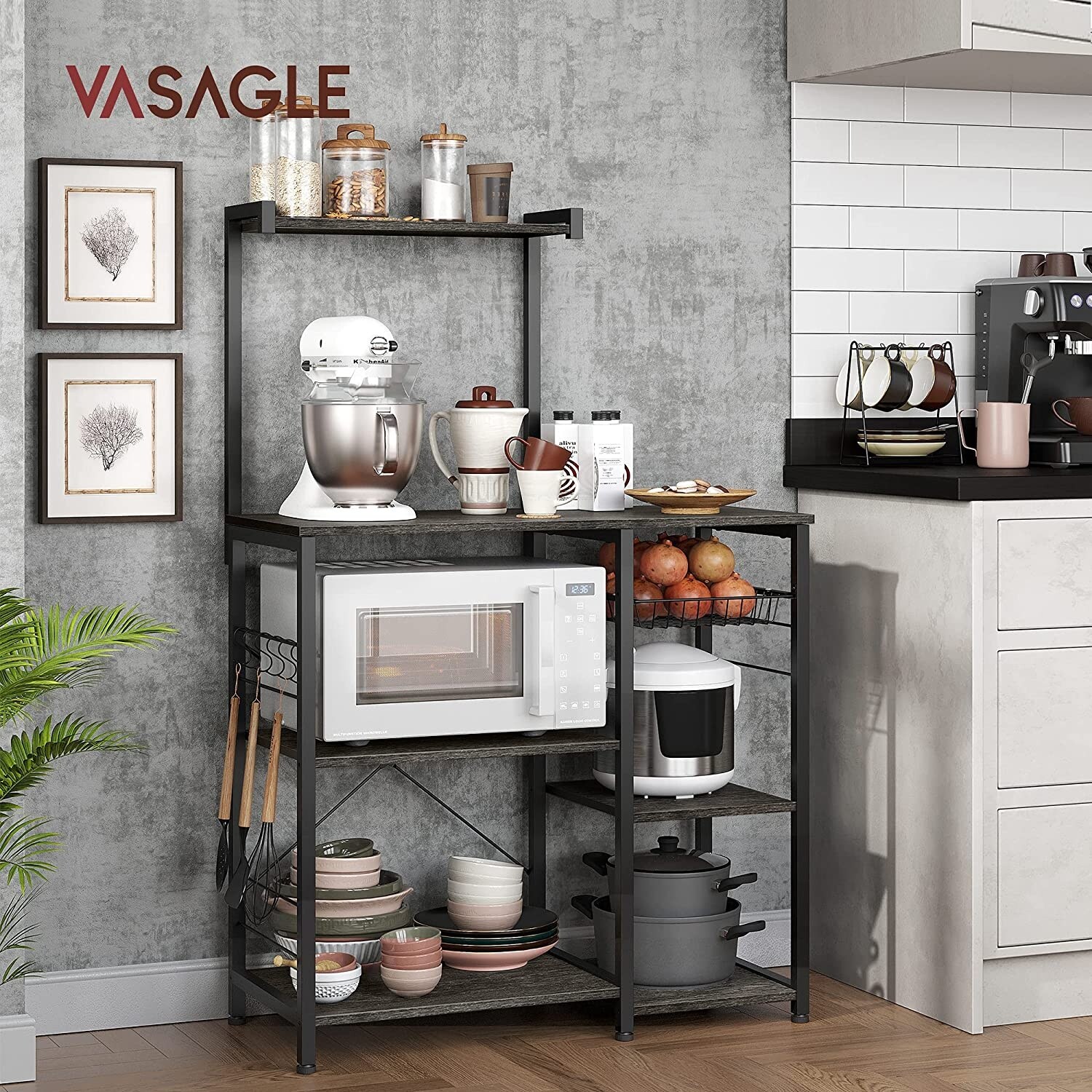 Vasagle hot sale kitchen shelf