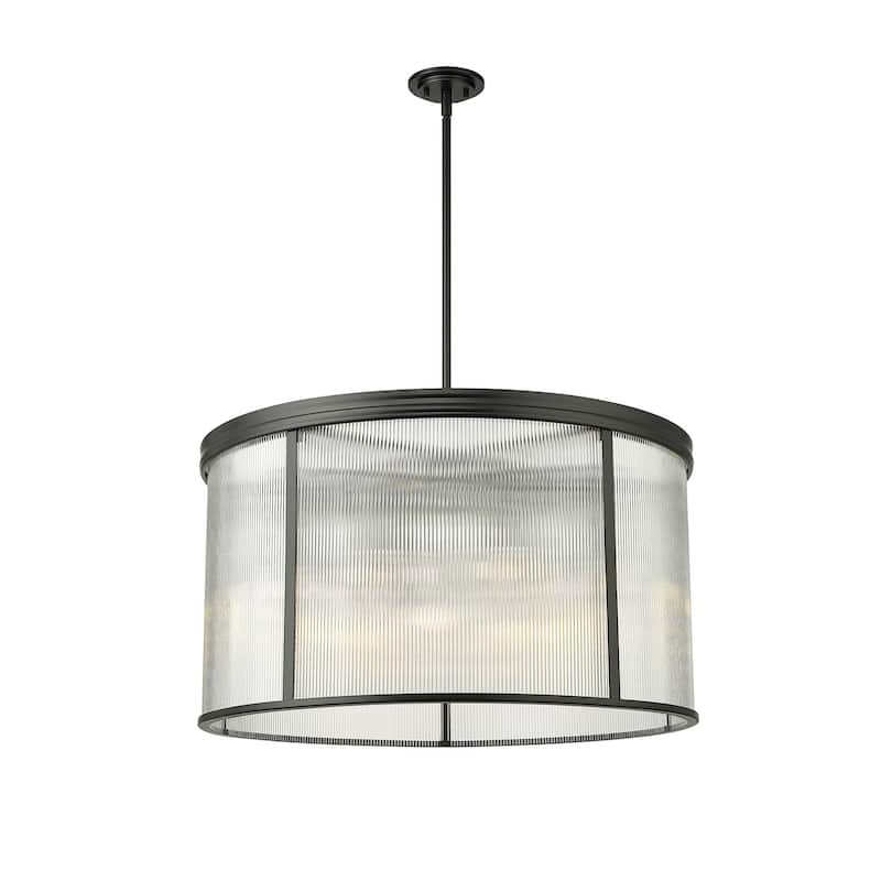 Z-Lite 7504P32 Carnaby 9 Light 33" Wide Drum Chandelier