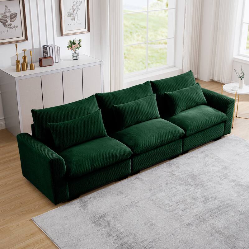 GDFStudio- Mark Corduroy Three-Seater Sofa
