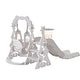 preview thumbnail 16 of 25, Toddler Slide and Swing Set 3 in 1, Kids Playground Climber Swing Playset with Basketball Hoops Freestanding