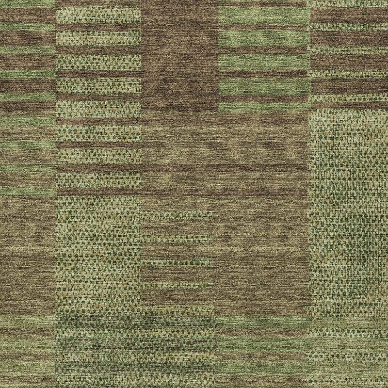 HomeRoots Striped Modern Rectangle Outdoor Rug