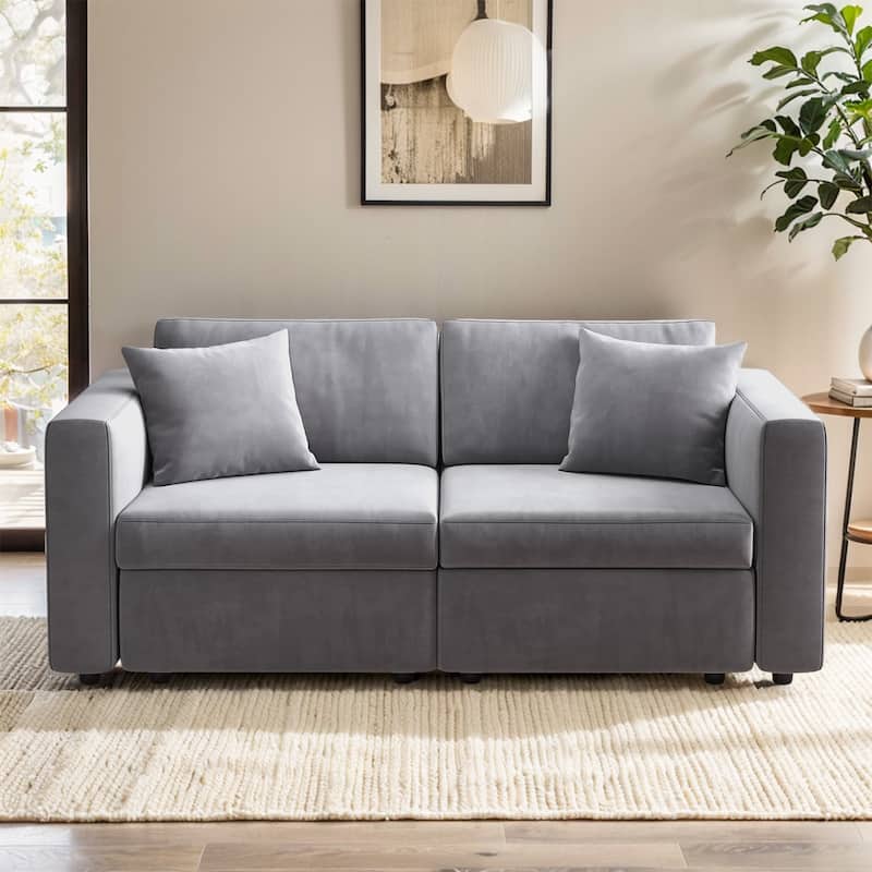 Pocassy Cloud Sofa Modular Sectional Couch with Seat Storage