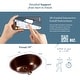 preview thumbnail 7 of 7, Freud 19" Undermount Bathroom Sink in Copper