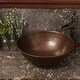 preview thumbnail 7 of 12, Hubble Copper 14" Round Vessel Bath Sink with Ashfield Vessel Faucet Kit