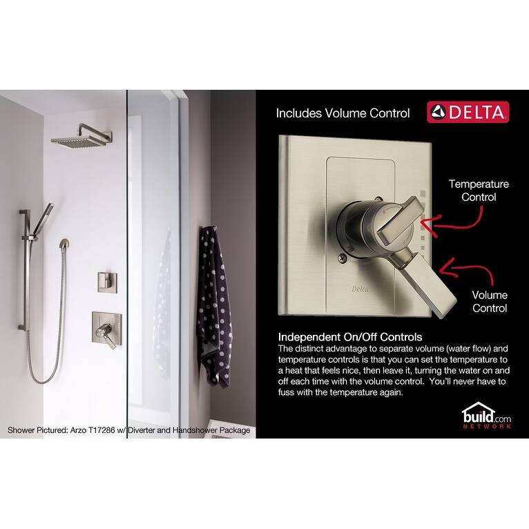 Delta Vero Monitor 17 Series Dual Function Pressure Balanced Shower