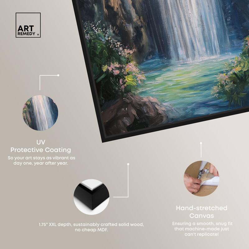Hidden Falls I Canvas by Art Remedy