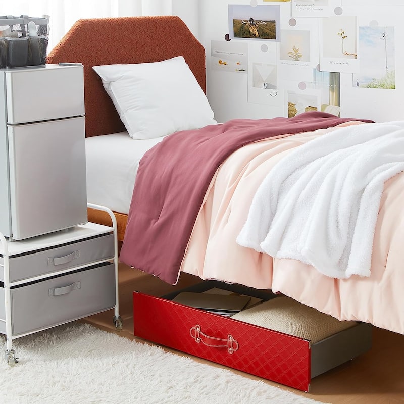 Texture® Brand - Rolling Under Bed Storage Drawer by DormCo