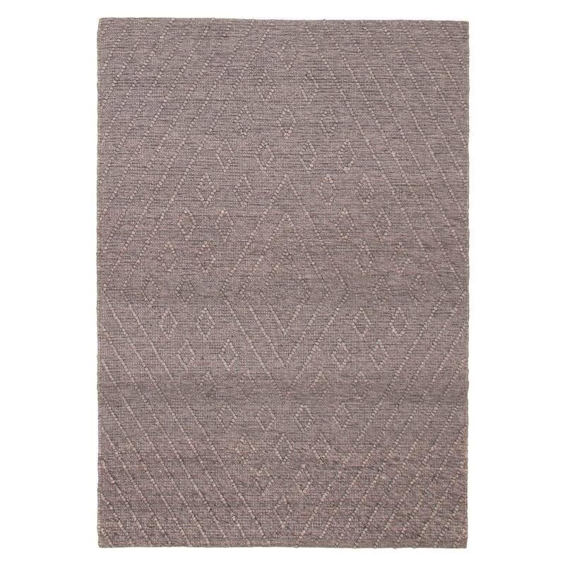 ECARPETGALLERY Braid weave Sienna Grey Wool Rug - 6'1 x 8'9 - Grey - 6'1 x 8'9