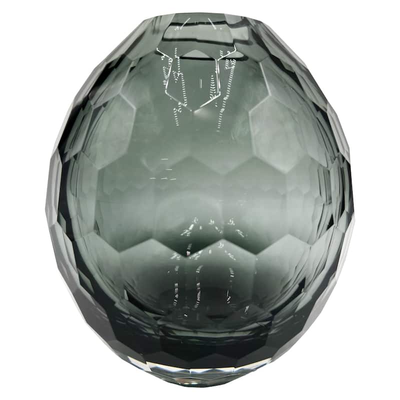 6" High Premium Contemporary Glass Bud Vase for Flowers - Smoke
