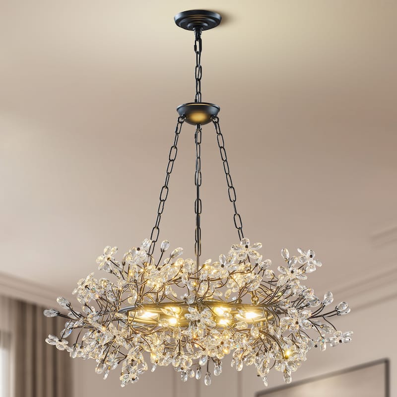 KAYLA D800/D1000/L1300 Tree Branch Chandelier Dining Pendant - Copper Color - 31.5in - Black