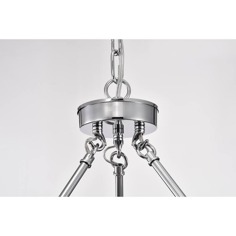 Chrome 48-inch Wagon Wheel 24-light Chandelier