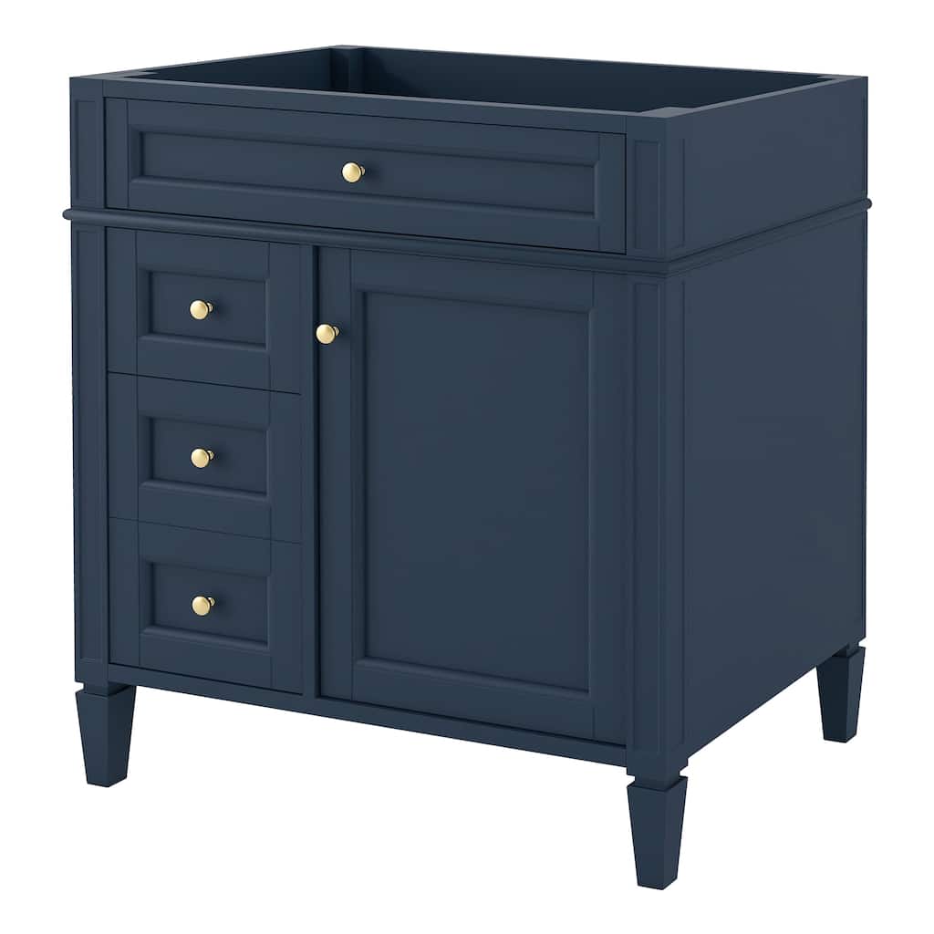 GDFStudio - Ardenton Modern Freestanding Bathroom Vanity with 2 Drawers and a Tip-out Drawer (NOT INCLUDE BASIN) - 29.3'W