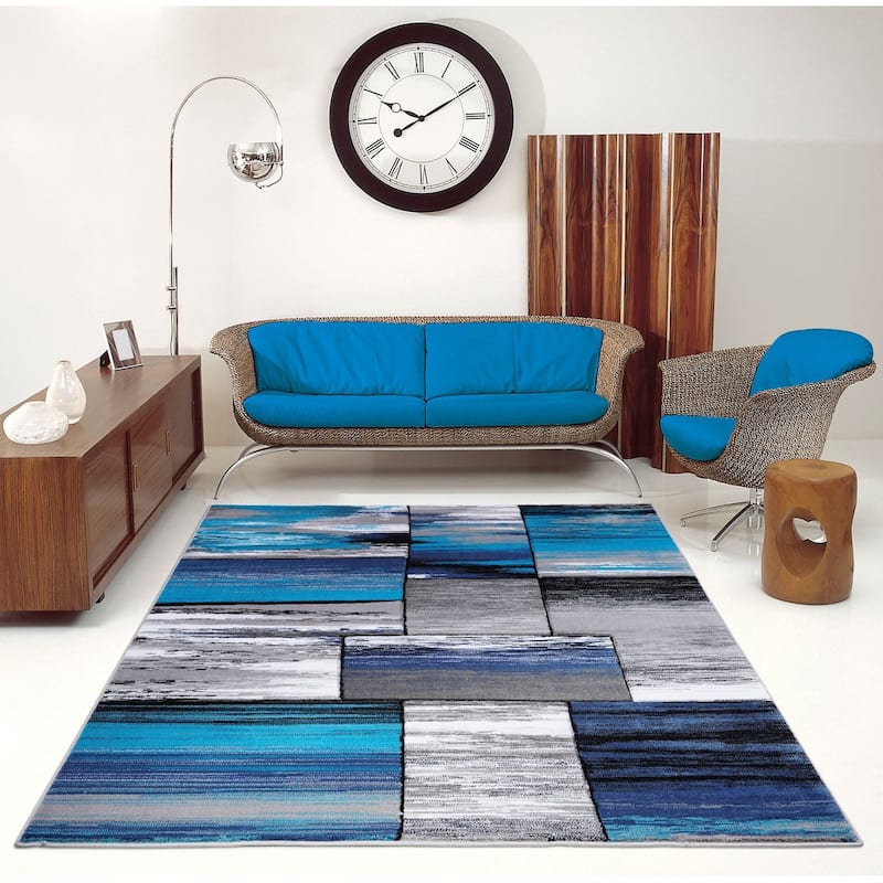LaDole Rugs Copper Abstract Area Rug