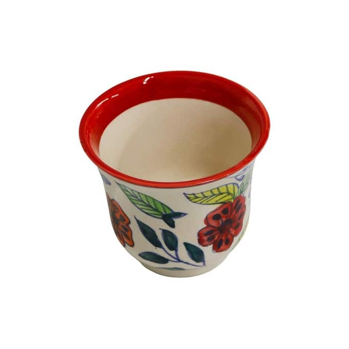 Home&Manor Ceramic Planter Multicolor