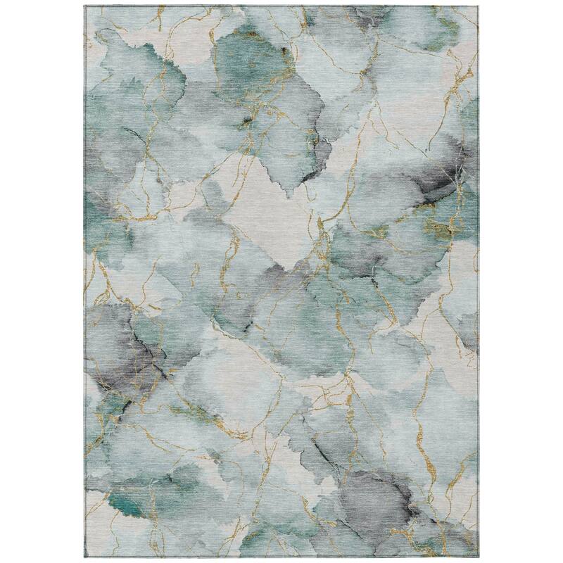 Machine Washable Indoor/ Outdoor Modern Brighton Chantille Rug