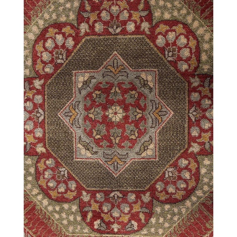 Ikat One-of-a-Kind Hand-Knotted Area Rug - White, 9' 1" x 12' 2" - 9' 1" x 12' 2"