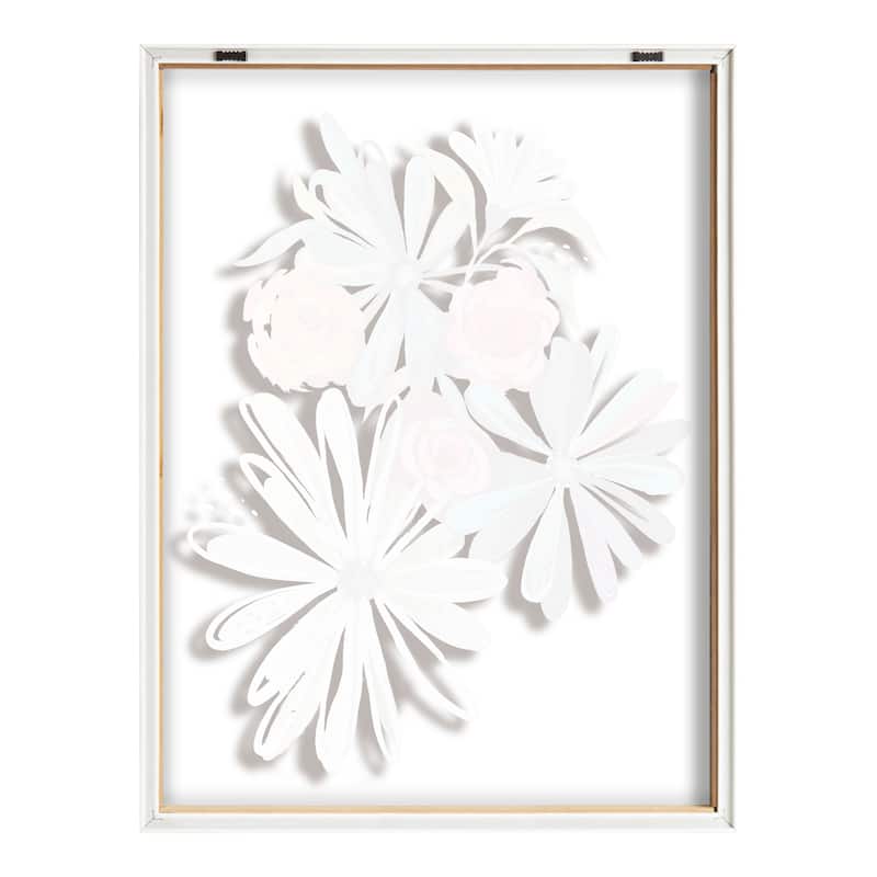 Kate and Laurel Blake Flowers Glass Framed Printed Art by Jessi Raulet