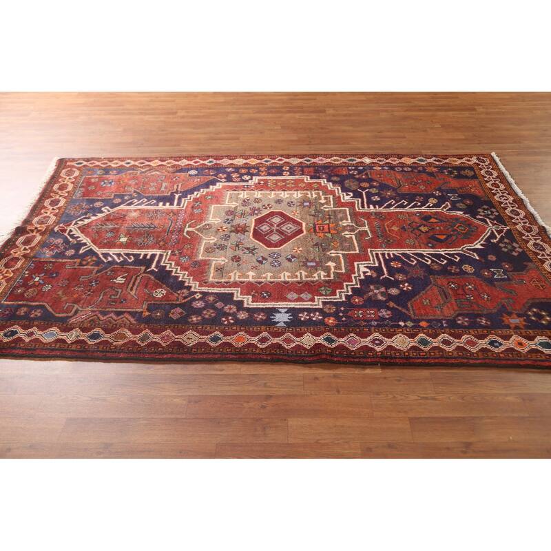 Sirjan Persian Area Rug Hand-Knotted Wool Carpet - 5'0" x 7'8"