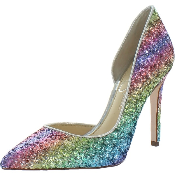 jessica simpson rainbow heels