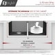 preview thumbnail 11 of 12, STYLISH 32 inch Graphite Black 16G 50/50 Double Bowl Undermount Kitchen Sink - 32" x 18" x 9"