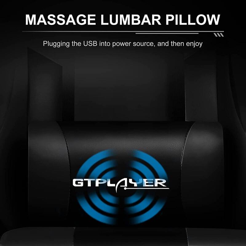 Lucklife Gaming Chair Computer Chair with Footrest and Lumbar Support for Office or Gaming