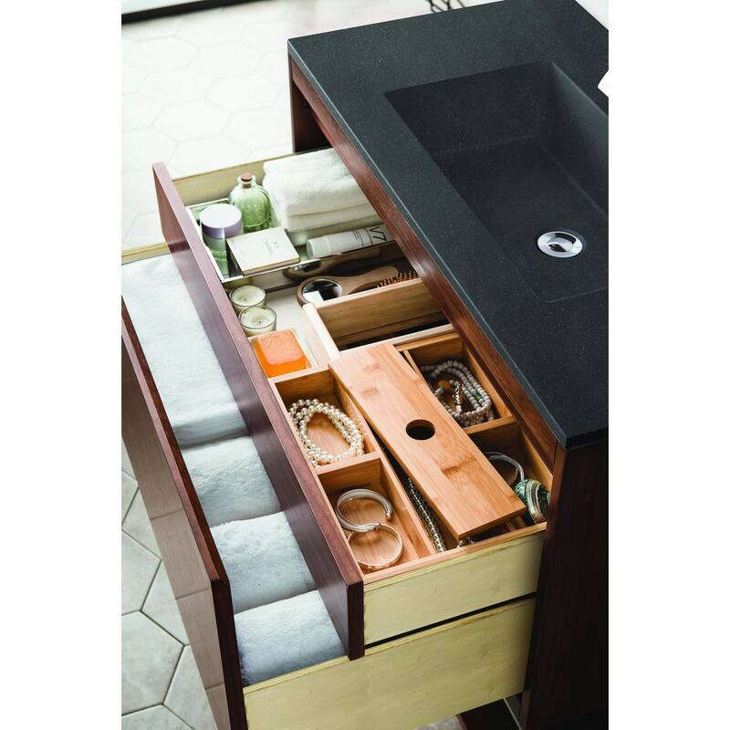 James Martin Vanities 805-V35.4-MB-CH Mantova 36" Single Basin Poplar