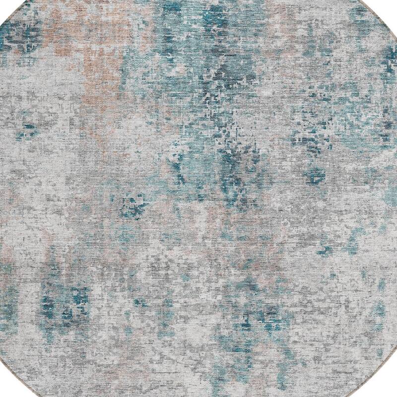 HomeRoots Abstract Transitional Rectangle Outdoor Rug