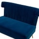 preview thumbnail 44 of 89, Aeneas 46"in.Armless Loveseat with Nailhead Trim