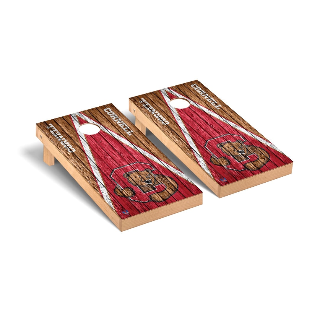 Cornell Big Red Triangle Cornhole Board Set