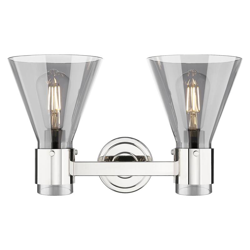 Innovations Lighting 464-2W-G464C-7SM Lawton Cone 2 Light 16" Wide