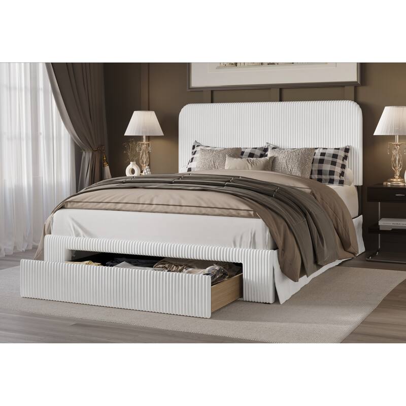 Freya Upholstered Storage Panel Bed