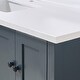 preview thumbnail 15 of 34, Altair Caorle Bathroom Vanity Countertop in Snow White Finish Without Cabinet