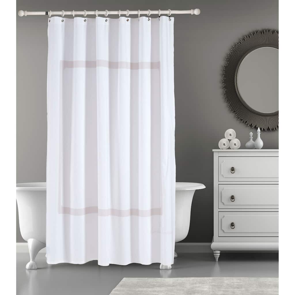 Brooks Brothers Contrast Frame Shower Curtain