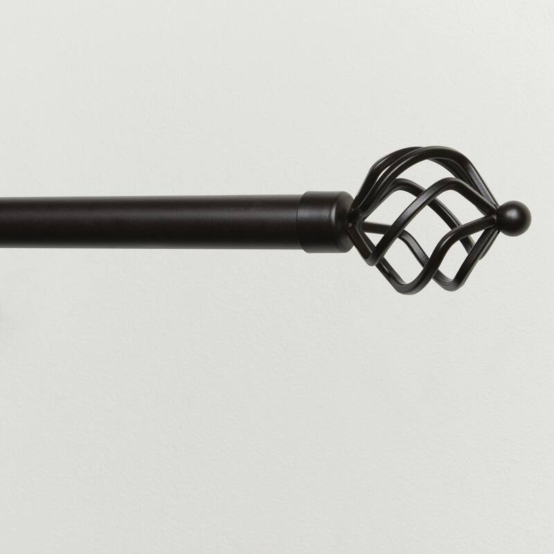 Porch & Den Freret 1-inch Curtain Rod and Finial Set