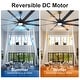 preview thumbnail 13 of 83, YUHAO 84 In. Indoor/Outdoor Modern Industrial Large Windmill Aluminum Blade Ceiling Fans With Lights, Quiet DC Motor and Remote