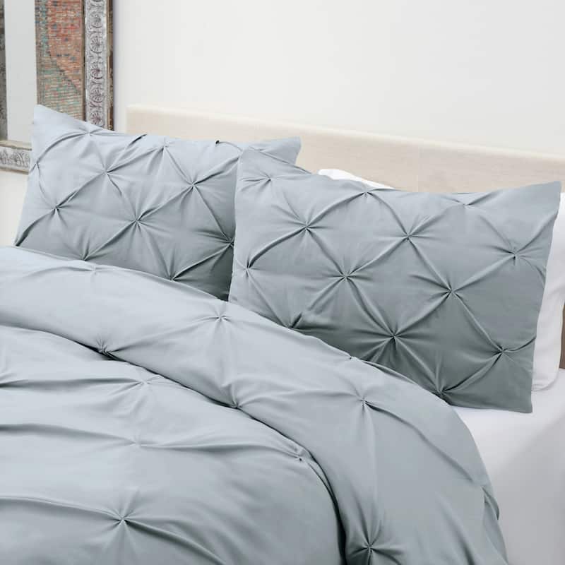 Nestl Pinch Pleat 3-piece Duvet Cover Set