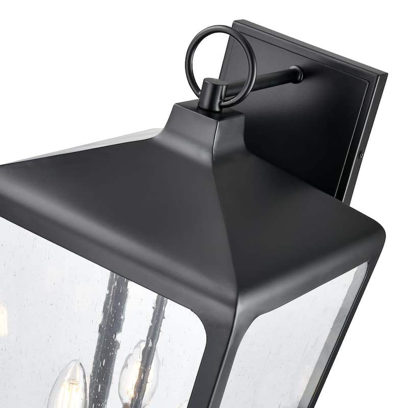 Millennium Lighting Brooks 2 Light Outdoor Wall Sconce in Powder Coat Black